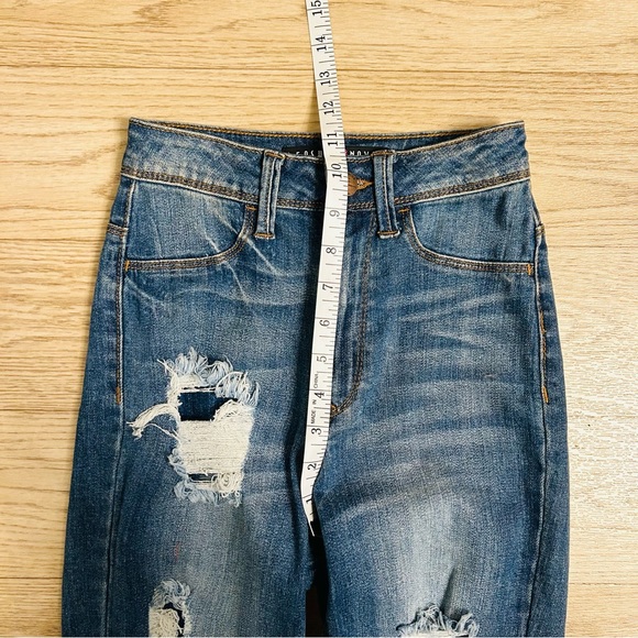 Fashion Nova High Rise Skinny Jeans | Size 1 | NWOT | Distressed Denim - Picture 11 of 12